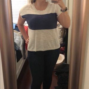 Short sleeve linen tee